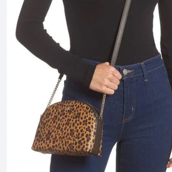 KATE SPADE New York Crossbody Leopard Print Double Zip - Picture 15 of 16